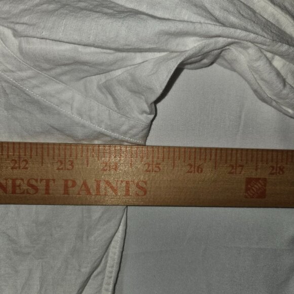 Polo Ralph Lauren White Linen Cotton Blend Button Up Shirt Men's XL Long Sleeve - Picture 5 of 6